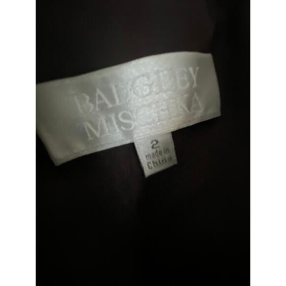 Badgley Mischka Brown Metallic Textured Dress - Size 2 - Picture 3 of 9